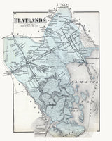 1873 Map of Flatlands Kings County New York
