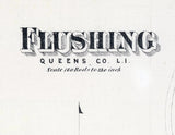 1873 Map of Flushing Queens County New York
