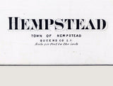 1873 Map of Hempstead Queens County New York