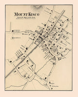 1873 Map of Mount Kisco Westchester County New York