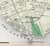 1873 Map of New Utrecht Kings County New York