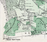 1873 Map of Newtown Queens County New York