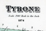 1874 Map of Tyrone Schuyler County New York