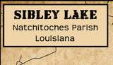 2024 Map of Sibley Lake Natchitoches Parish Louisiana