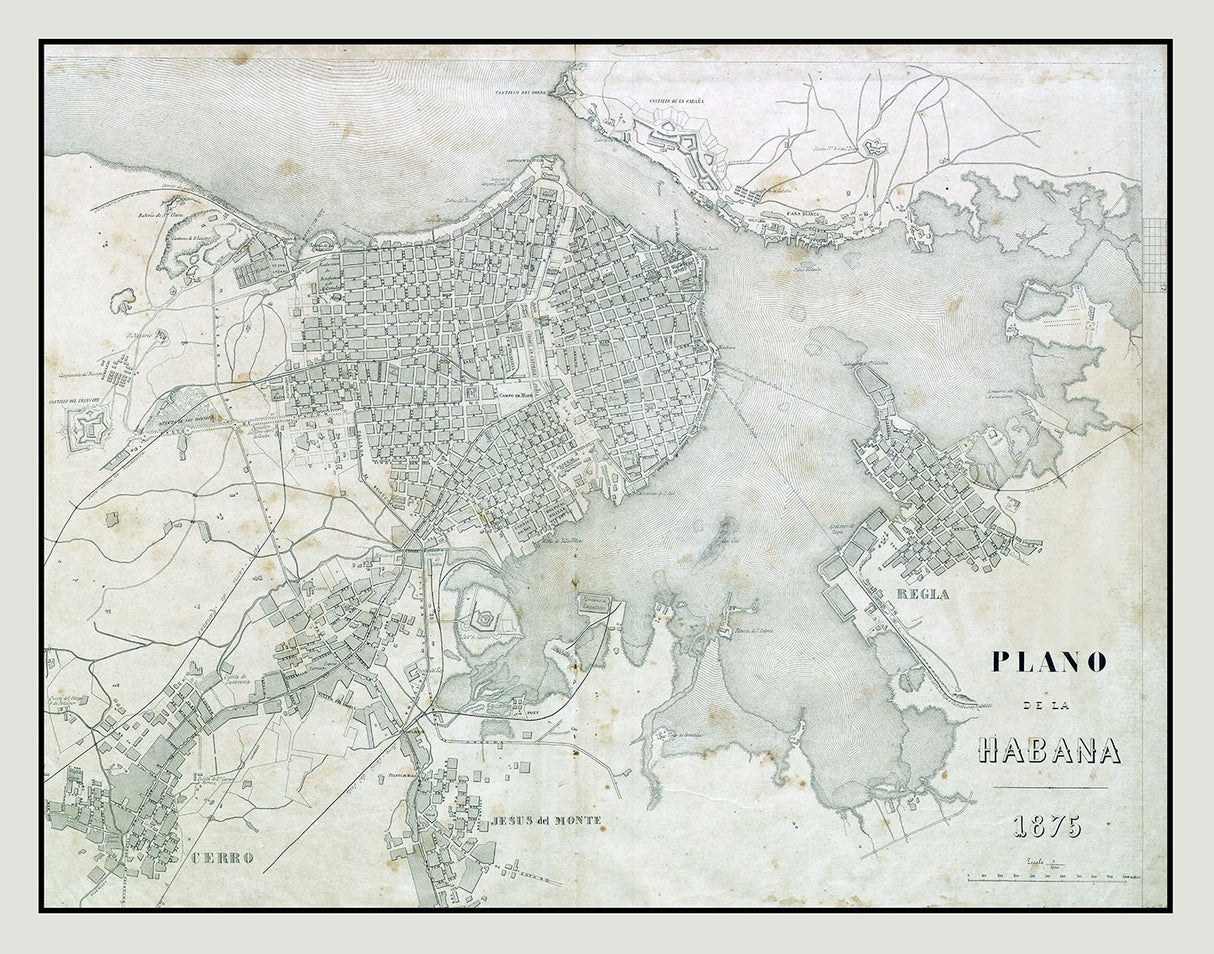 1875 Map of Havana