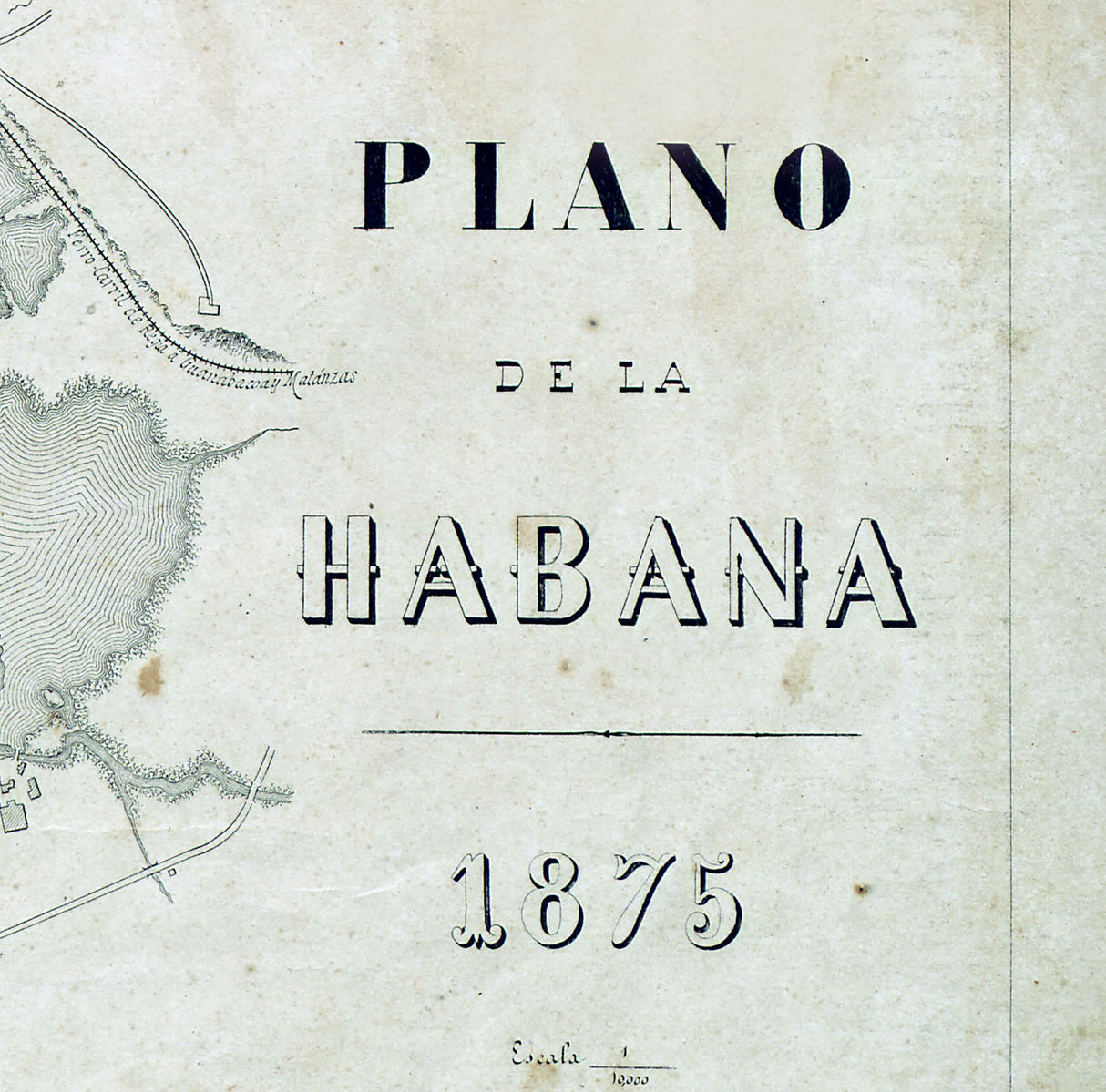 1875 Map of Havana