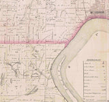 1870 Map of Posey County Indiana