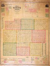 1875 Farm Line Map of Hancock County Indiana