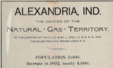 1893 Map of Alexandria Indiana