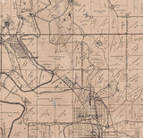 1899 Farm Line Map of Lawrence County Indiana