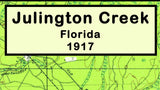 1917 Map of Julington Creek Florida Mandarin Fruit Cove
