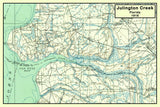 1918 Map of Julington Creek Florida Mandarin Fruit Cove