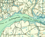 1918 Map of Julington Creek Florida Mandarin Fruit Cove