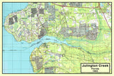 1993 Map of Julington Creek Florida Mandarin Fruit Cove