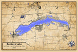 2024 Map of Buckeye Lake Ohio