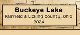 2024 Map of Buckeye Lake Ohio