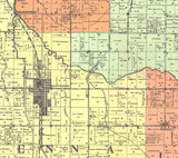 1906 Map of Scott County Indiana