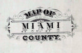 1877 Map of Miami County Indiana