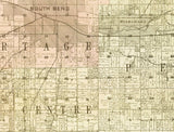 1900 Map of St Joseph County Indiana