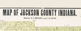 1917 Map of Jackson County Indiana