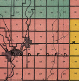 1907 Map of Chickasaw County Iowa