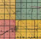 1907 Map of Chickasaw County Iowa