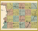 1907 Map of Sioux County Iowa