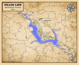 2024 Map of Dillon Lake Ohio