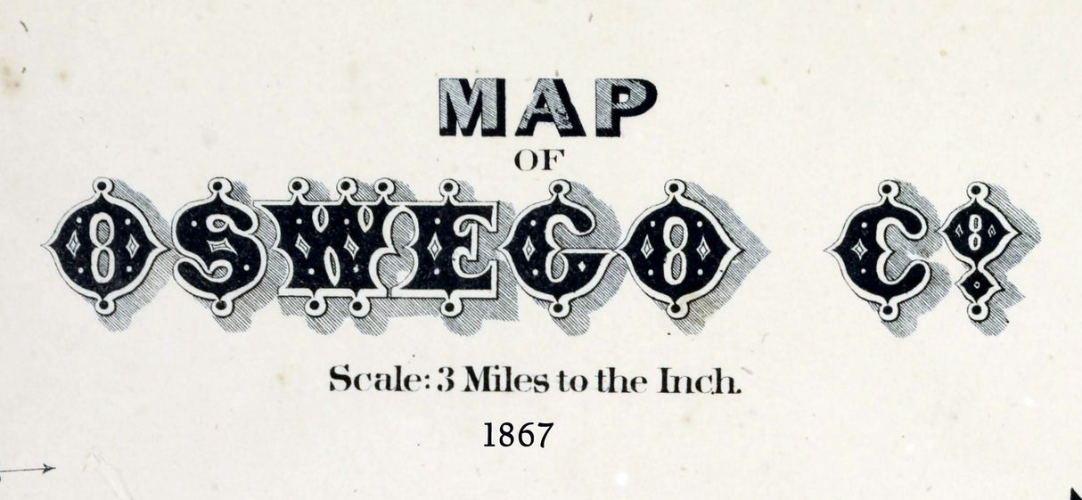 1867 Map of Oswego County New York
