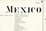 1867 Map of Mexico Oswego County New York