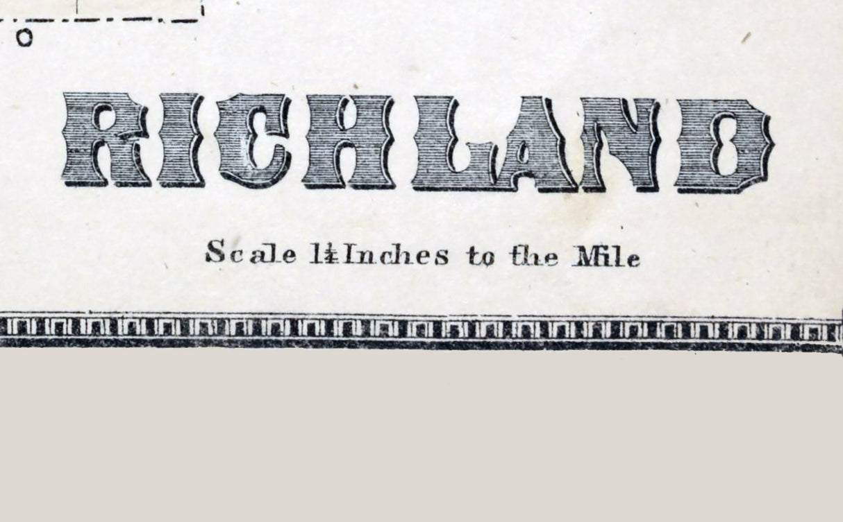 1867 Map of Richland Village Oswego County New York