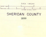 1899 Map of Sheridan County Wyoming