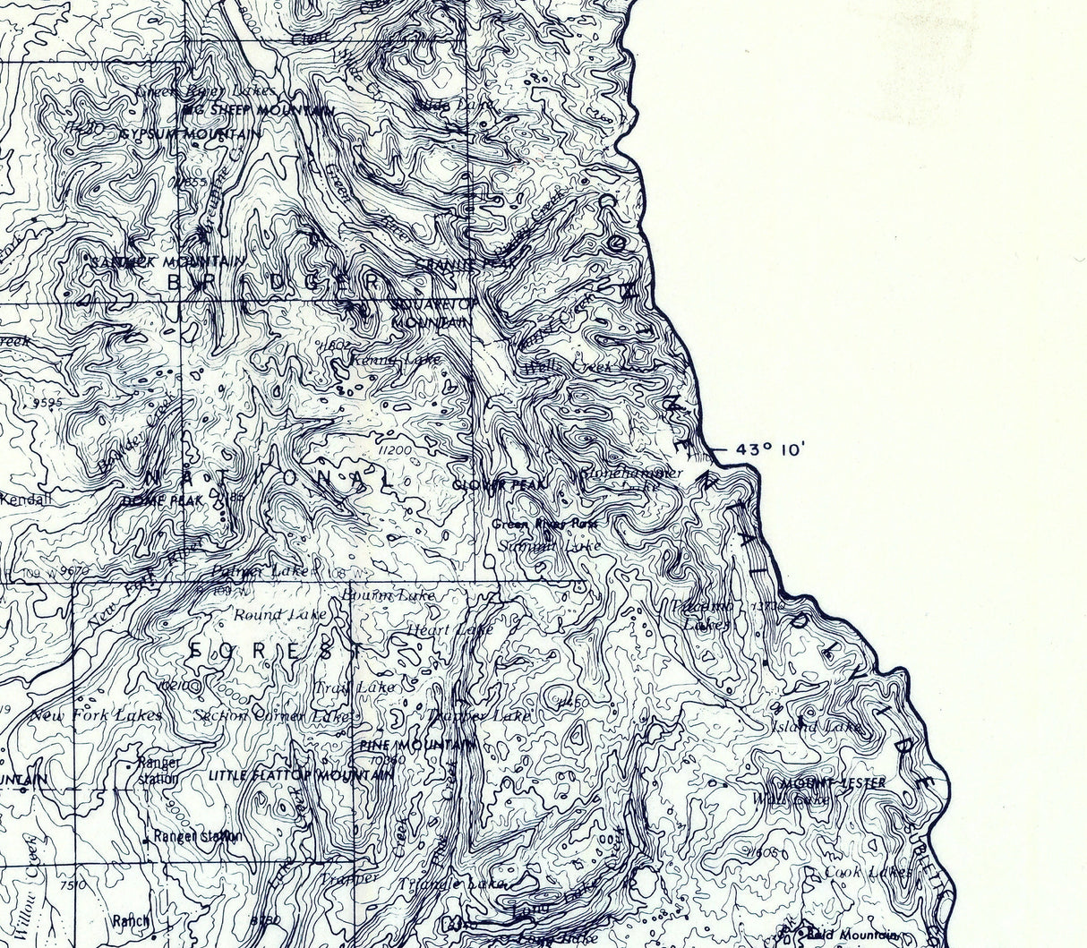 1899 Map of Sublette County Wyoming