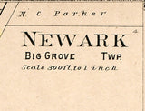 1903 Map of Newark Kendall County Illinois