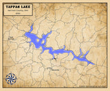 2024 Map of Tappan Lake Harrison County Ohio