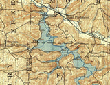 1946 Map of Piedmont Lake Ohio