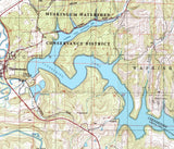 1998 Map of Clendening Lake Harrison County Ohio