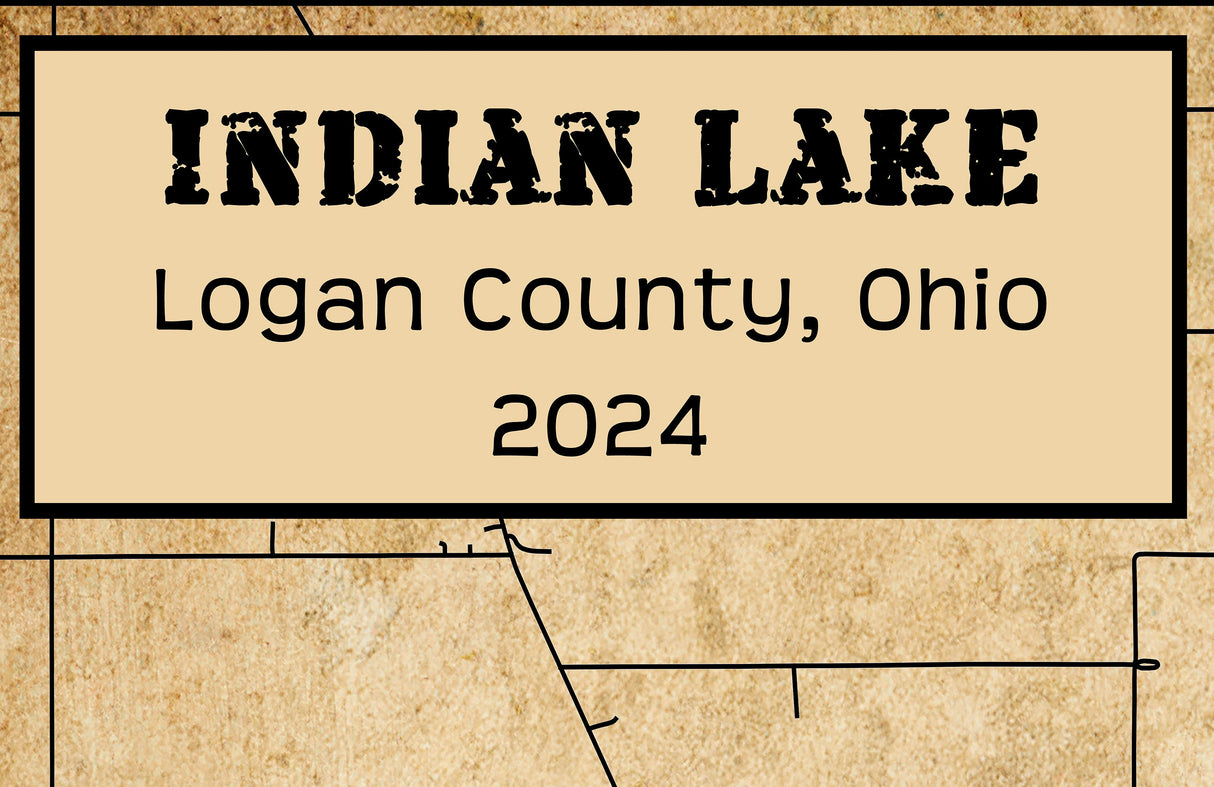 2024 Map of Indian Lake Logan County Ohio