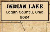 2024 Map of Indian Lake Logan County Ohio