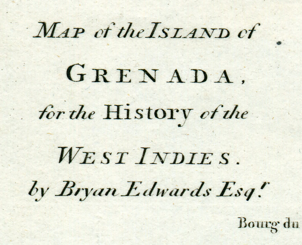 1794 Map of the Island of Grenada