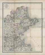 1850 Map of Essex County Massachusetts