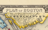 1860 Map of Boston Massachusetts