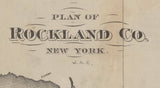 1880 Map of Orange County and Rockland County New York