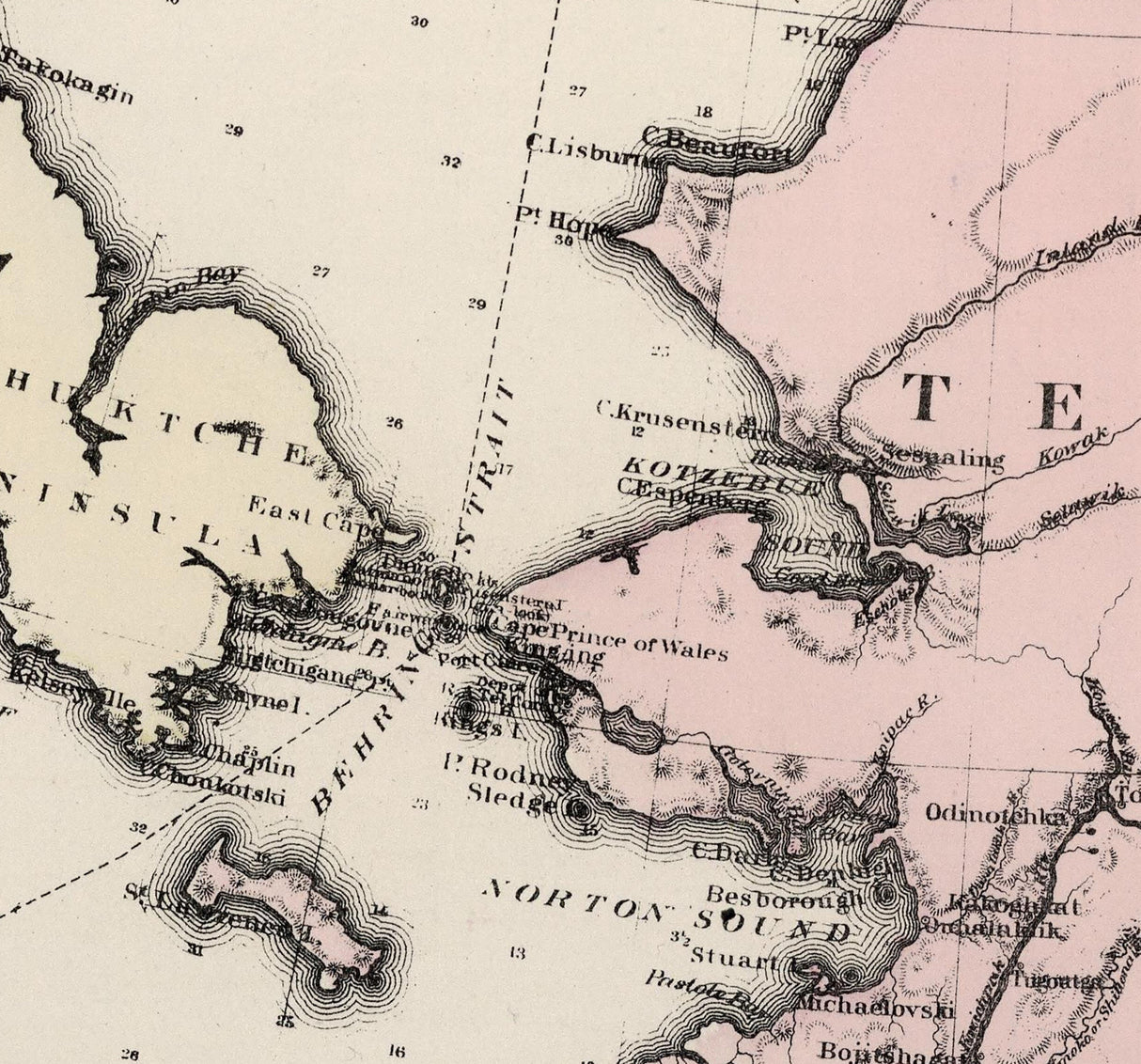 1884 Map of Alaska