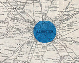 1904 Map of Fayette County Kentucky