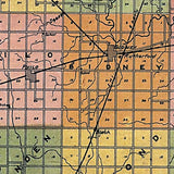 1909 Map of Champaign County Illinois