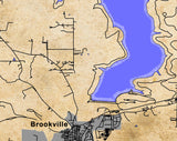 2024 Map of Brookville Lake Franklin County Indiana