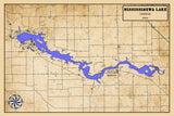 2024 Map of Mississinewa Lake Indiana