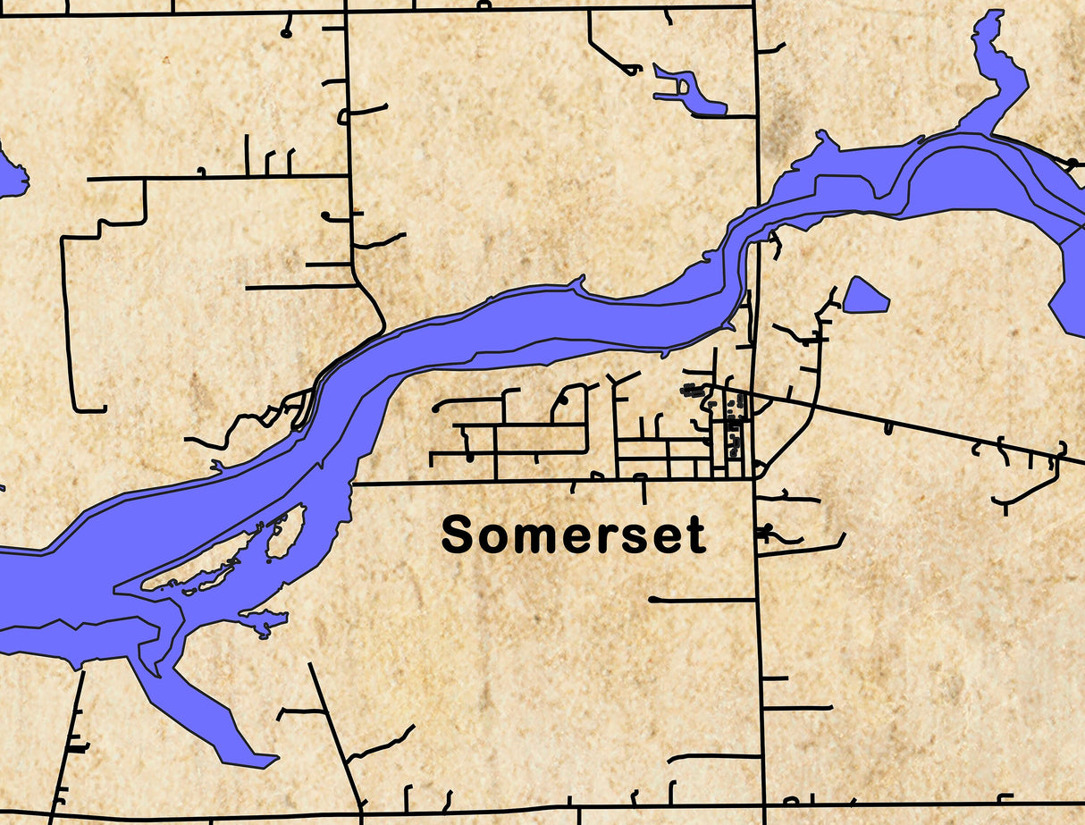 2024 Map of Mississinewa Lake Indiana