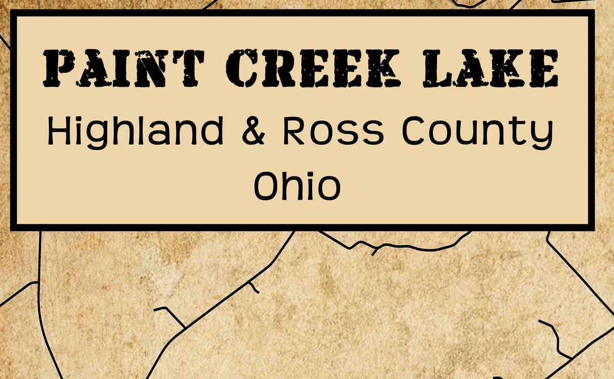 2024 Map of Paint Creek Lake Ohio Highland and Ross County